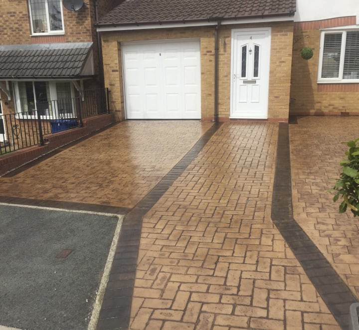 concrete printing services driveways